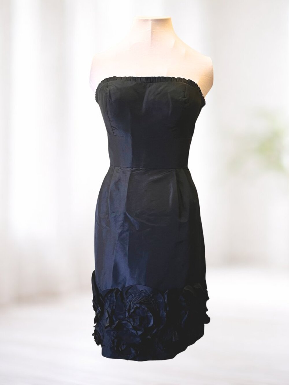 Black Strapless Cocktail Party Dress 8 Whimsigoth Prom Formal Wedding Guest